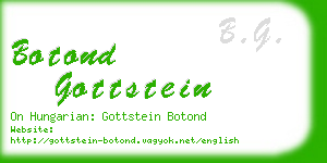 botond gottstein business card